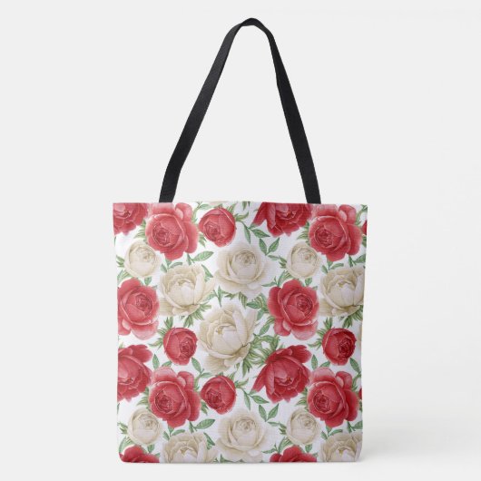 Blumenstrauß-Rose Tasche (Vorderseite)