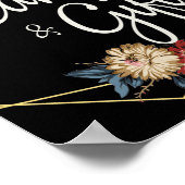 Blumenstrauß-Rustikale Magnolia-Schnürsenkel - Kar Poster (Ecke)