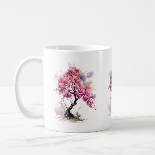 Blumenstrauß Sakura Kirchenbröckchen Kaffeetasse (Links)
