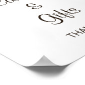 Blumenstrauß-Schild Poster (Ecke)