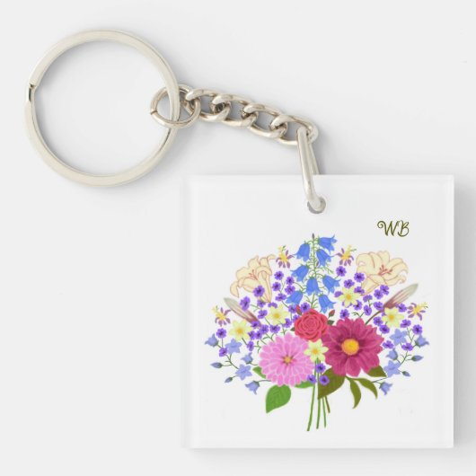 Blumenstrauss Schlüsselanhänger (Vorderseite)