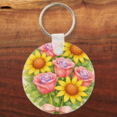 Blumenstrauß Schlüsselanhänger (Vorderseite)