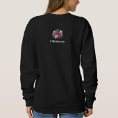 Blumenstrauss Schwarz Sweatshirt (Rückseite)