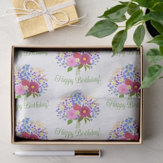 Blumenstrauss Seidenpapier (Geschenk)