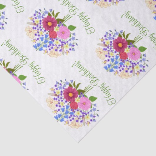 Blumenstrauss Seidenpapier (Detail)