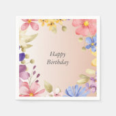 Blumenstrauß Serviette (Vorderseite)