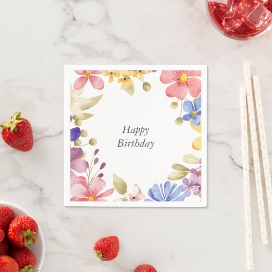 Blumenstrauß Serviette (Beispiel)