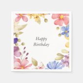 Blumenstrauß Serviette (Vorderseite)