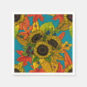 Blumenstrauß Serviette (Vorderseite)