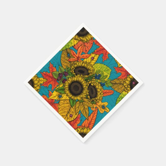 Blumenstrauß Serviette (Ecke)