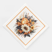 Blumenstrauß Serviette (Ecke)