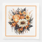 Blumenstrauß Serviette (Vorderseite)