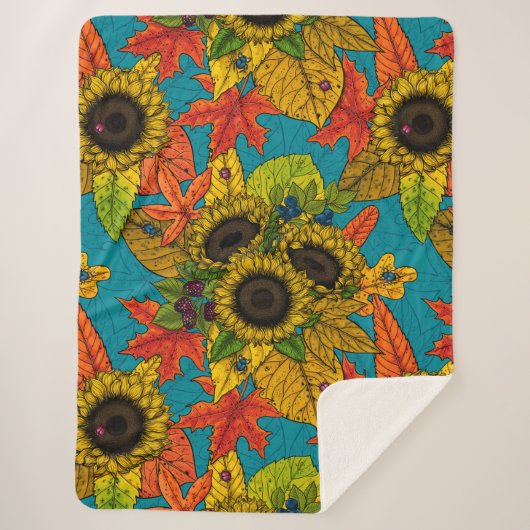 Blumenstrauß Sherpadecke (Vorderseite)