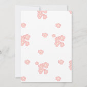 Blumenstrauß-Sip-Hooray-Zeichen | Rosa und Gold (Rückseite)