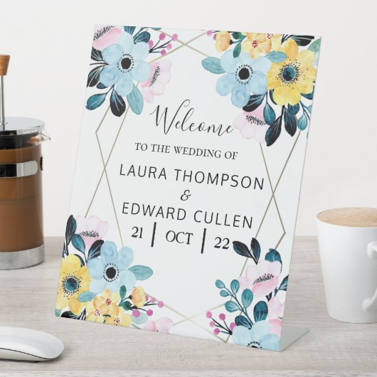 Blumenstrauß Sockelschild (In Situ)