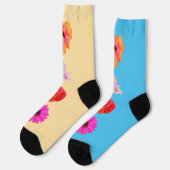 Blumenstrauß-Socken Socken (Linkes Detail)