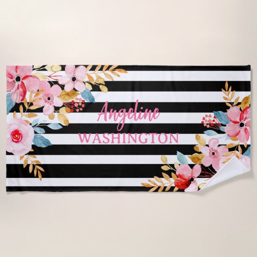 Blumenstrauß Strandtuch (Vorderseite)