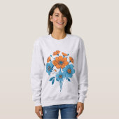 Blumenstrauß Sweatshirt (Vorne ganz)