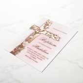 Blumenstrauß-Taufpfeifen Einladung (Gedreht)