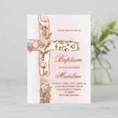 Blumenstrauß-Taufpfeifen Einladung (Stehend vorne)