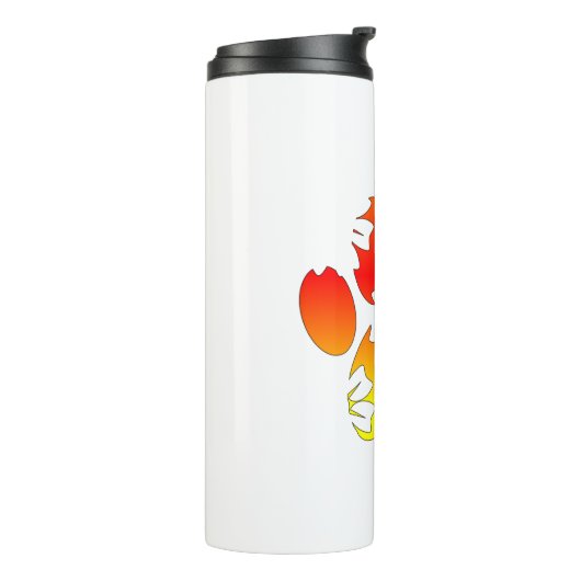 Blumenstrauß Thermosbecher (Nach links gedreht)