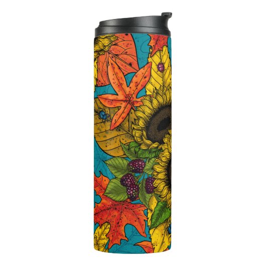 Blumenstrauß Thermosbecher (Nach links gedreht)