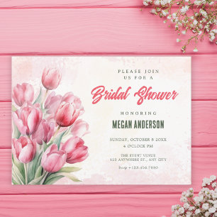 Blumenstrauß Tulpen Brautparty Einladung
