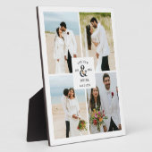 Blumenstrauß und 4 Foto Collage Neues Foto Fotoplatte (Seite)