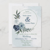 Blumenstrauß und Blumenstrauß Einladung (Vorderseite)