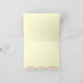 Blumenstrauß und Monogramm, hellgelbe Streifen (Innenseite)