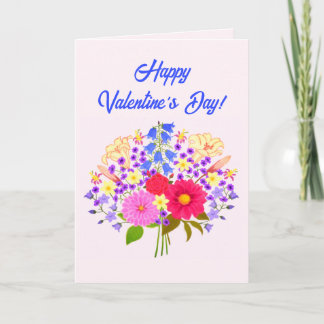 Blumenstrauss Valentine's Greeting Card Dankeskarte