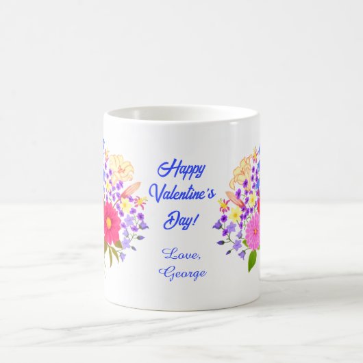 Blumenstrauss Valentine's Mug Kaffeetasse (Mittel)