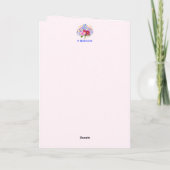 Blumenstrauß Valentinstag-Grußkarte Dankeskarte (Rückseite)