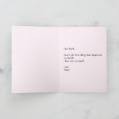 Blumenstrauß Valentinstag-Grußkarte Dankeskarte (Innenseite)