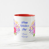 Blumenstrauß Valentinstag-Kombitasse Tasse (Zentrum)