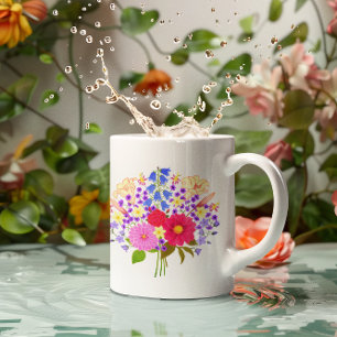 Blumenstrauß Valentinstag Tasse