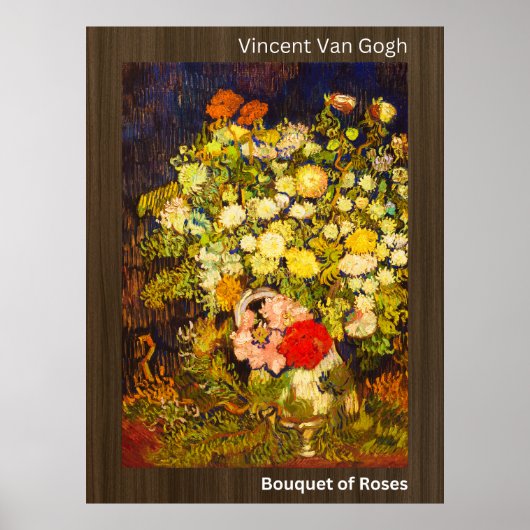 Blumenstrauß-Vincent Van Gogh Poster (Vorne)