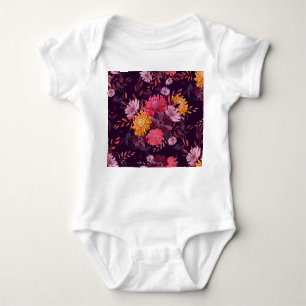 Blumenstrauß Vintag: Herbstgärtnerei Baby Strampler