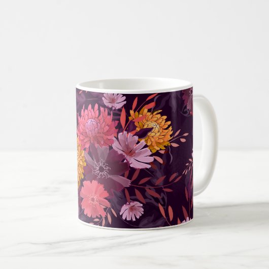 Blumenstrauß Vintag: Herbstgärtnerei Kaffeetasse (VorderseiteRechts)