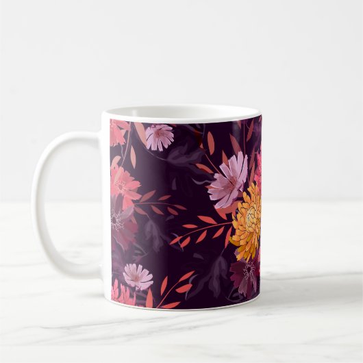 Blumenstrauß Vintag: Herbstgärtnerei Kaffeetasse (Links)