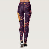 Blumenstrauß Vintag: Herbstgärtnerei Leggings (Rückseite)