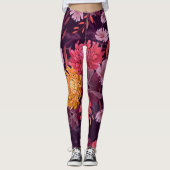 Blumenstrauß Vintag: Herbstgärtnerei Leggings (Vorderseite)