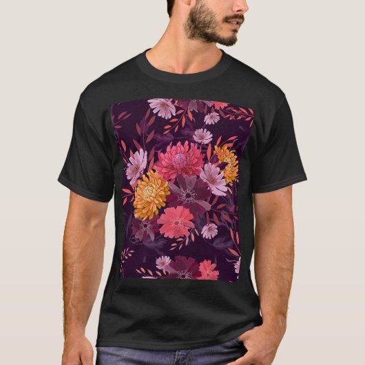 Blumenstrauß Vintag: Herbstgärtnerei T-Shirt (Vorderseite)