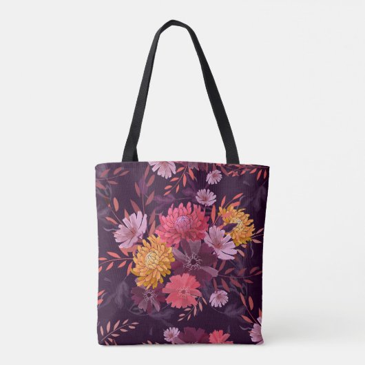 Blumenstrauß Vintag: Herbstgärtnerei Tasche (Rückseite)