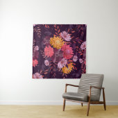 Blumenstrauß Vintag: Herbstgärtnerei Wandteppich (Beispiel (Horizontal))
