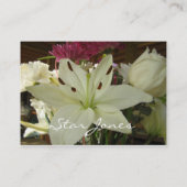 Blumenstrauß-Visitenkarte Visitenkarte (Rückseite)