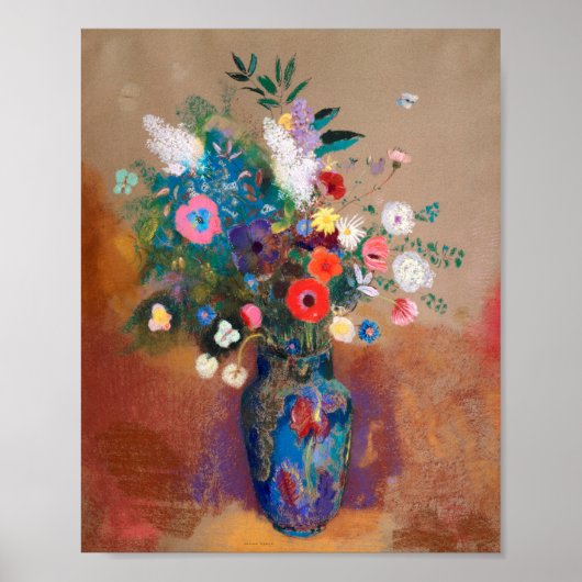 Blumenstrauß von Odilon Redon Poster (Vorne)