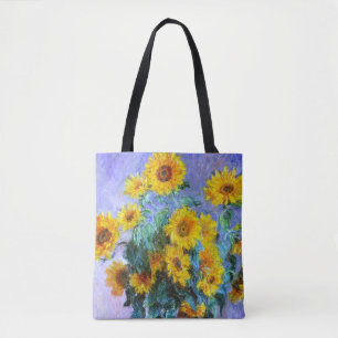 Blumenstrauß von Sonnenblume-Claude Monet-schöner Tasche