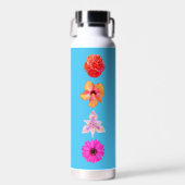 Blumenstrauß Wasserflasche Trinkflasche (Vorne)