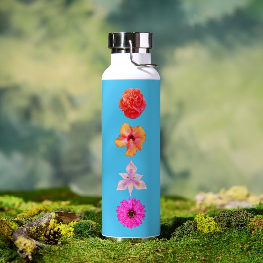 Blumenstrauß Wasserflasche Trinkflasche (Außenbereich (gedreht))